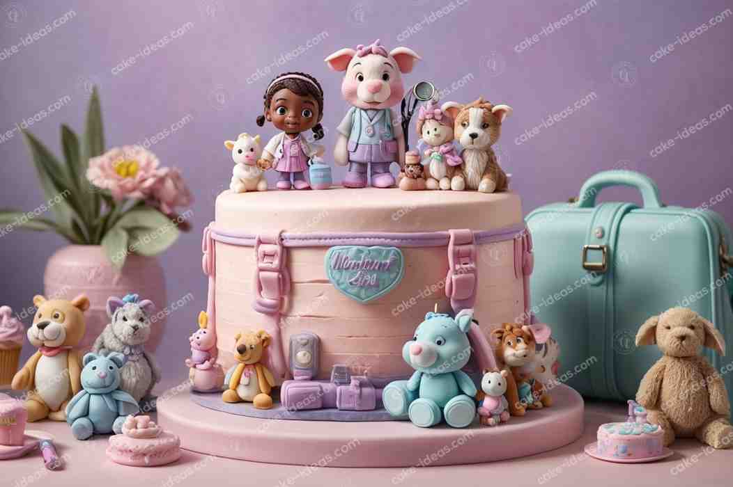 Pastelcolored-Cake-Adorned-With-Fondant