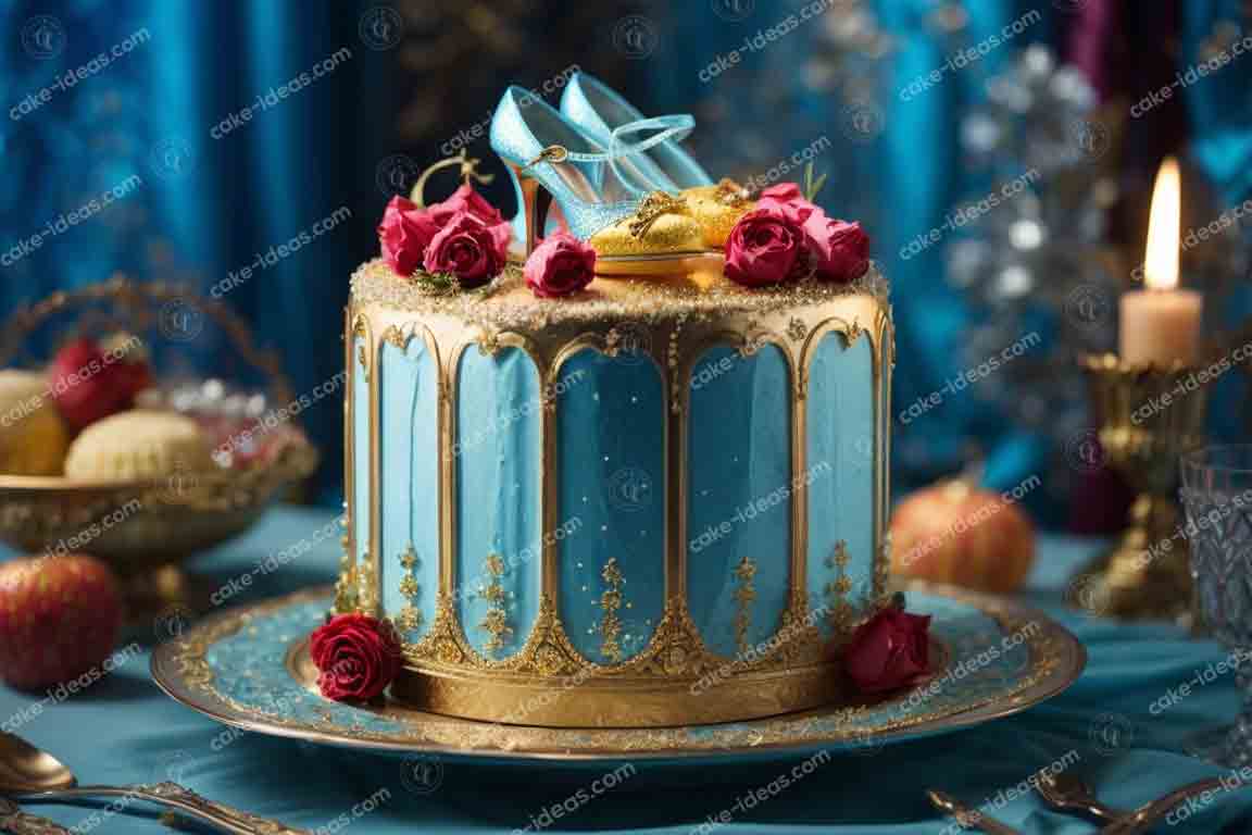 cindrella-flower-theme-cake