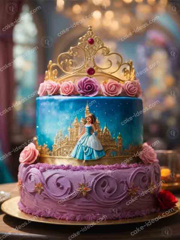 disney-princess-two-tier-cake