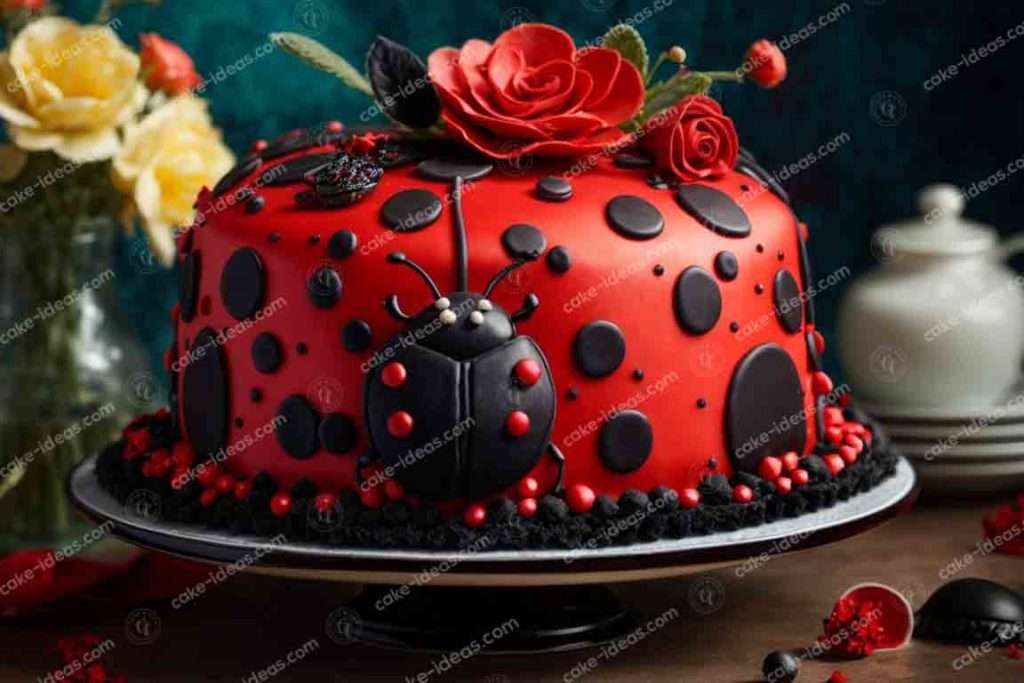 ladybug-fondant-cake