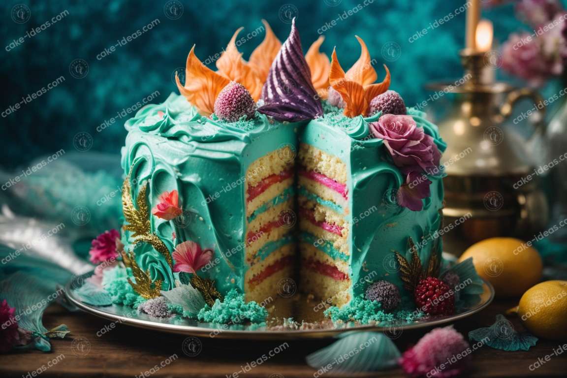 mermaid-vanilla-flavoured-cake