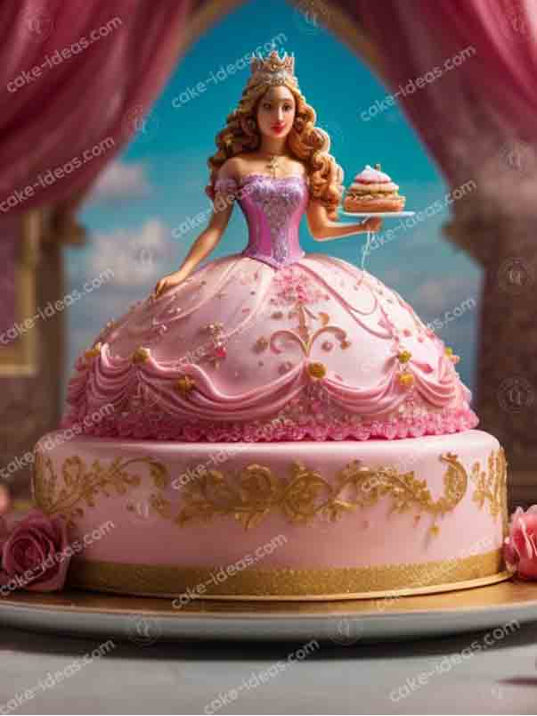 princess-figure-full-fondant-cake