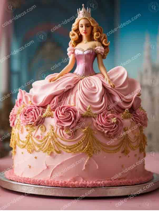 princess-figure-theme-girls-part-cake