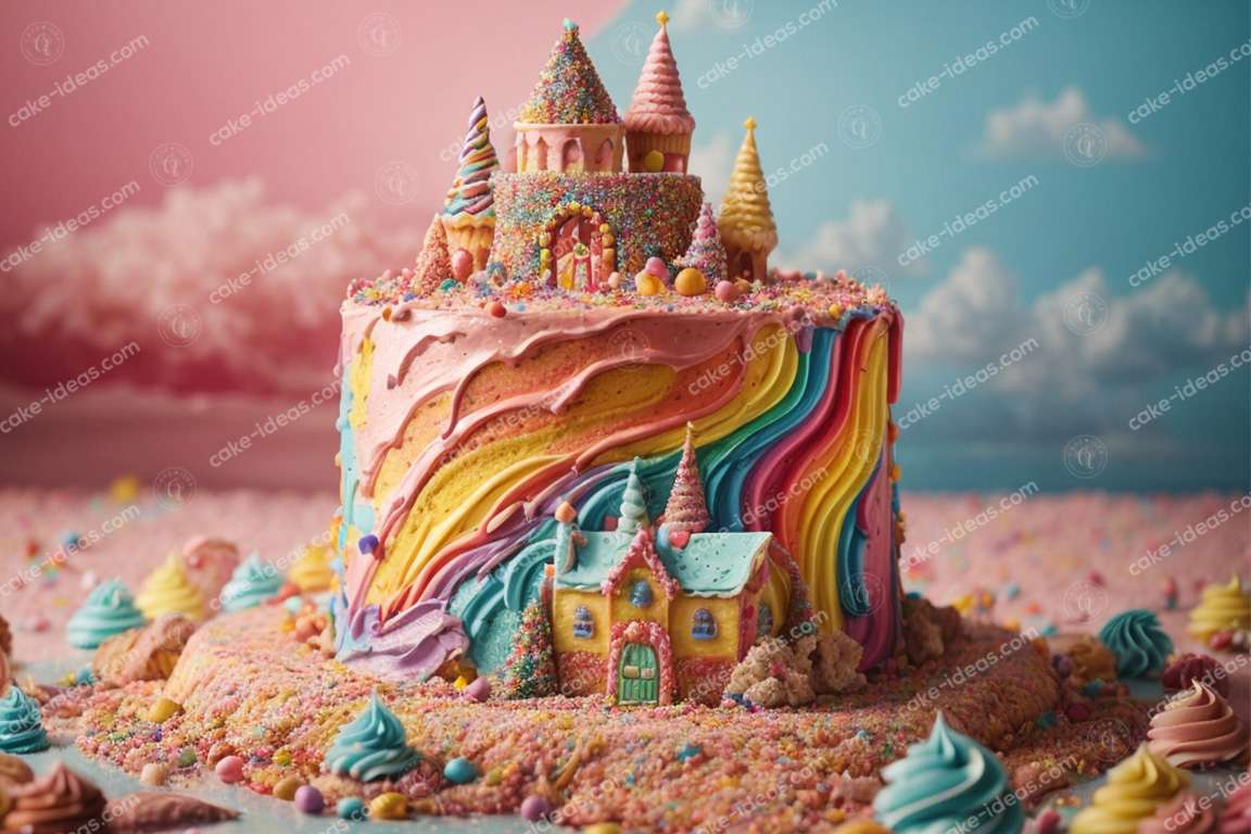 rainbow-whimsical-moist-cake
