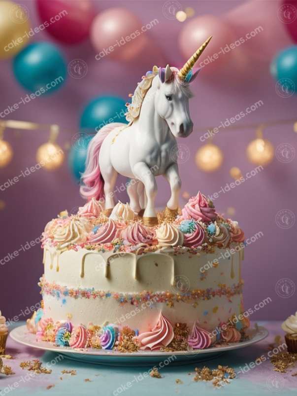 unicorn butter scotch cake