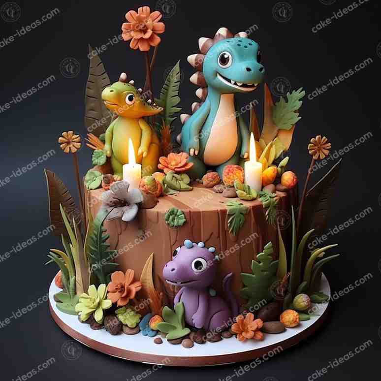 baby-dionosor-theme-cake