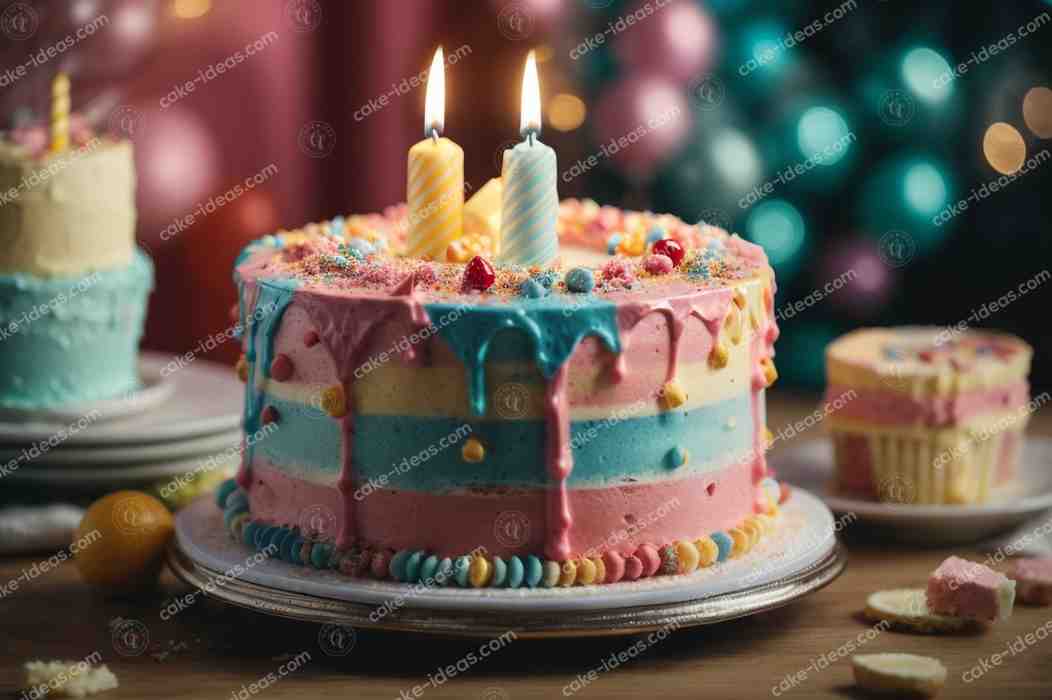 Acrylic-birthday-cake