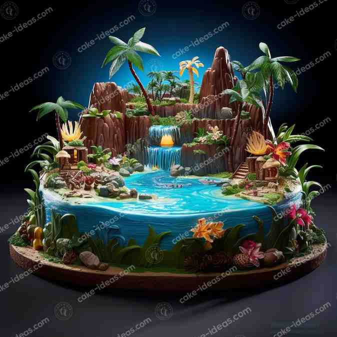 Jungle-Themed-Cake