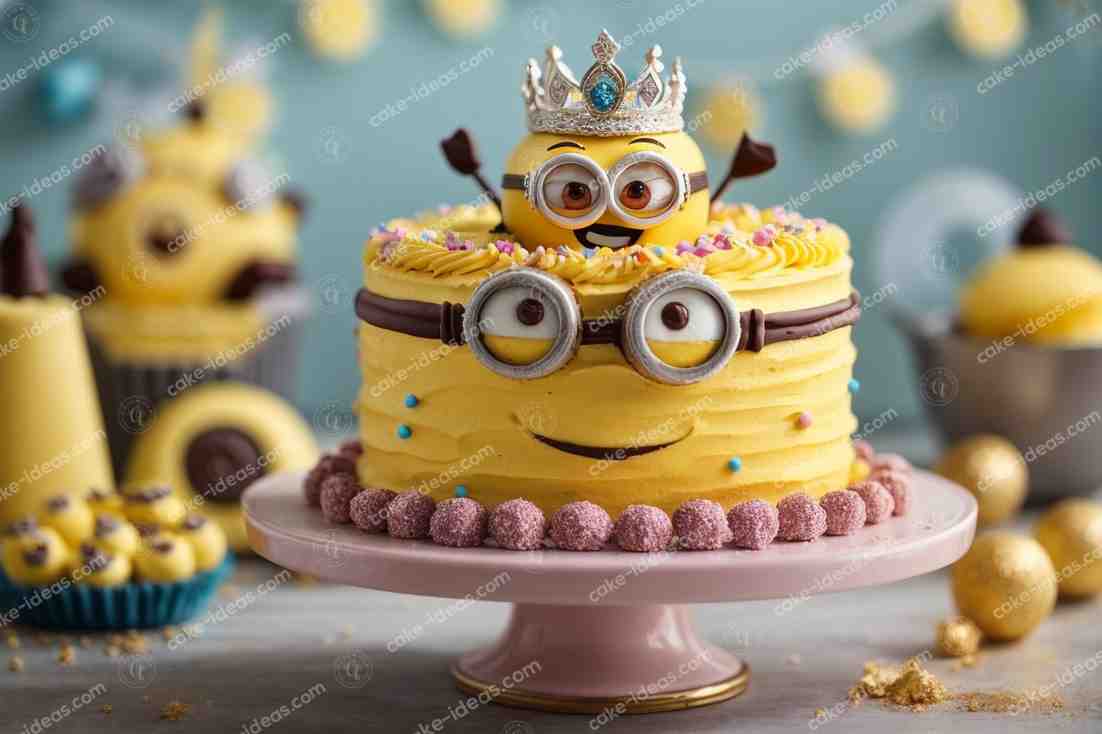 Minion-Princess-Cake-with-layers-of-Chocol