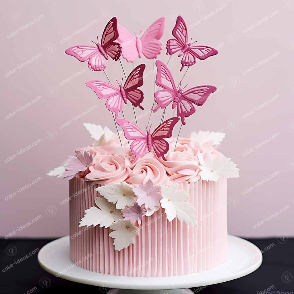 Pink-Butterfly-birthday-Cake-Toppers