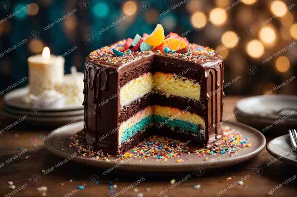 chocolate-sprinkle-cake