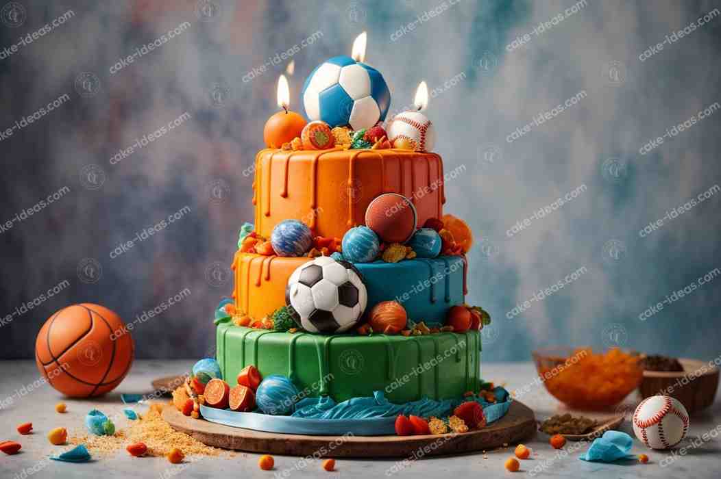 colorful-sports-cake