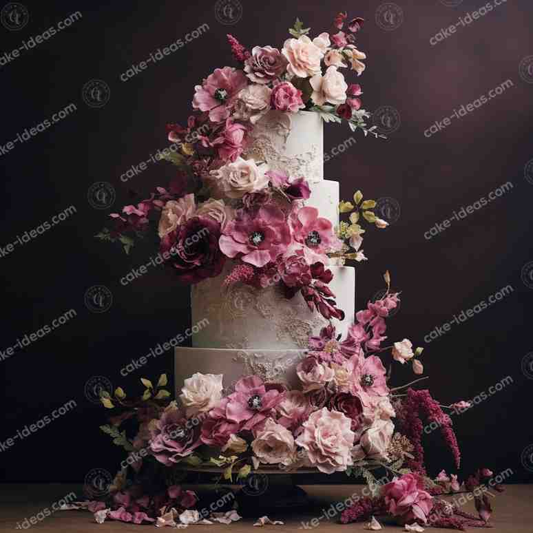 white-chocolate-flower-themed-cake