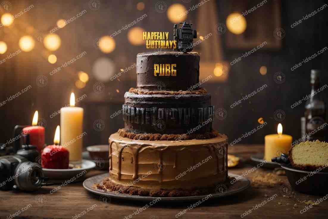 PUBG-lover-dark-chocolate-cake