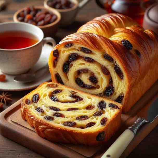 Raisin Twisted Bread  recipe