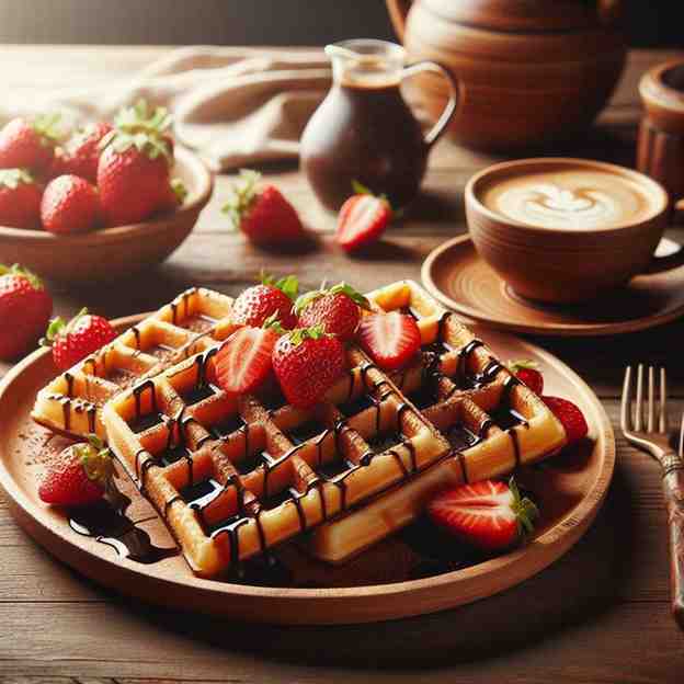 chocolate waffle image