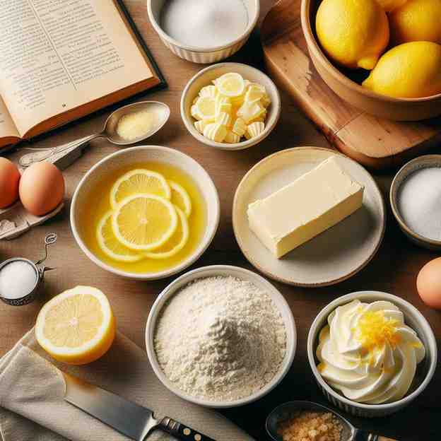 creamy lemon bar ingredients