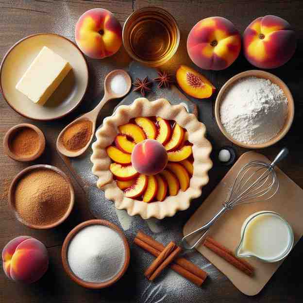 easy peach pie ingredients