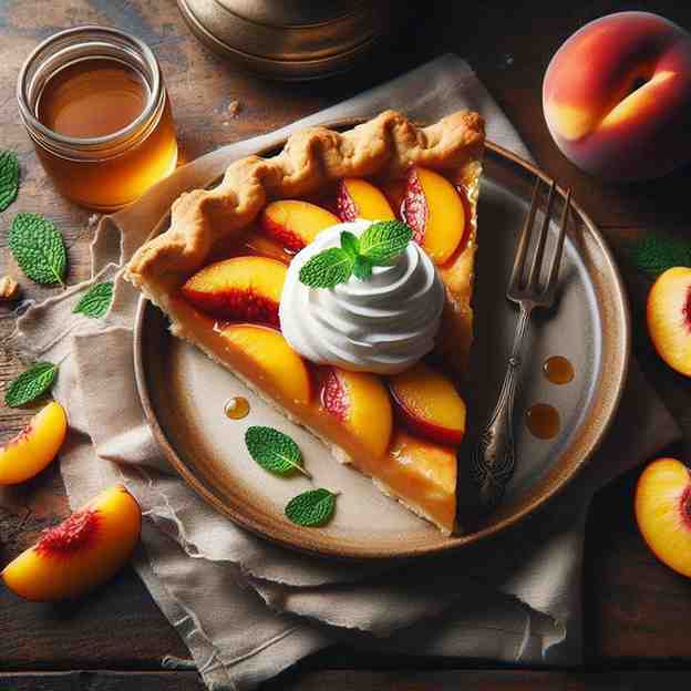 easy peach pie with fresh peach