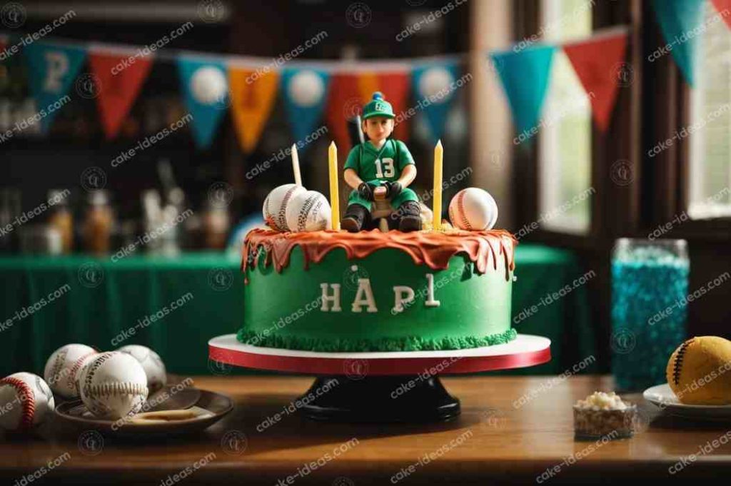 green sports cake