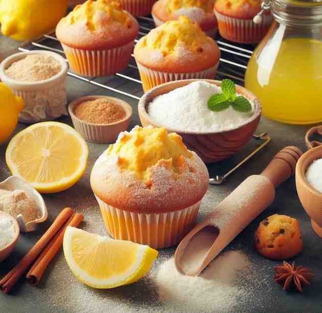 lemon muffins imgredients image
