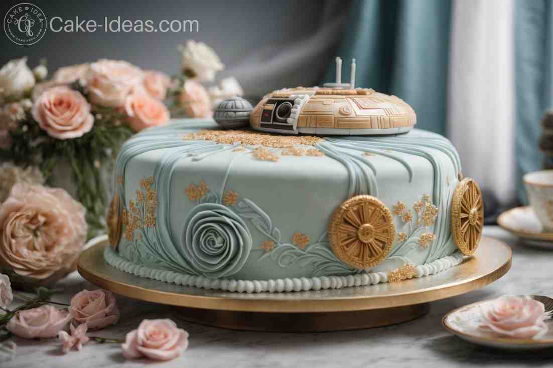 princess leira theme butter flavor cake