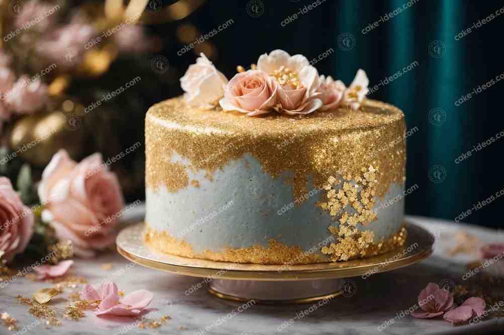 shimmering and sparkling chocolate cake