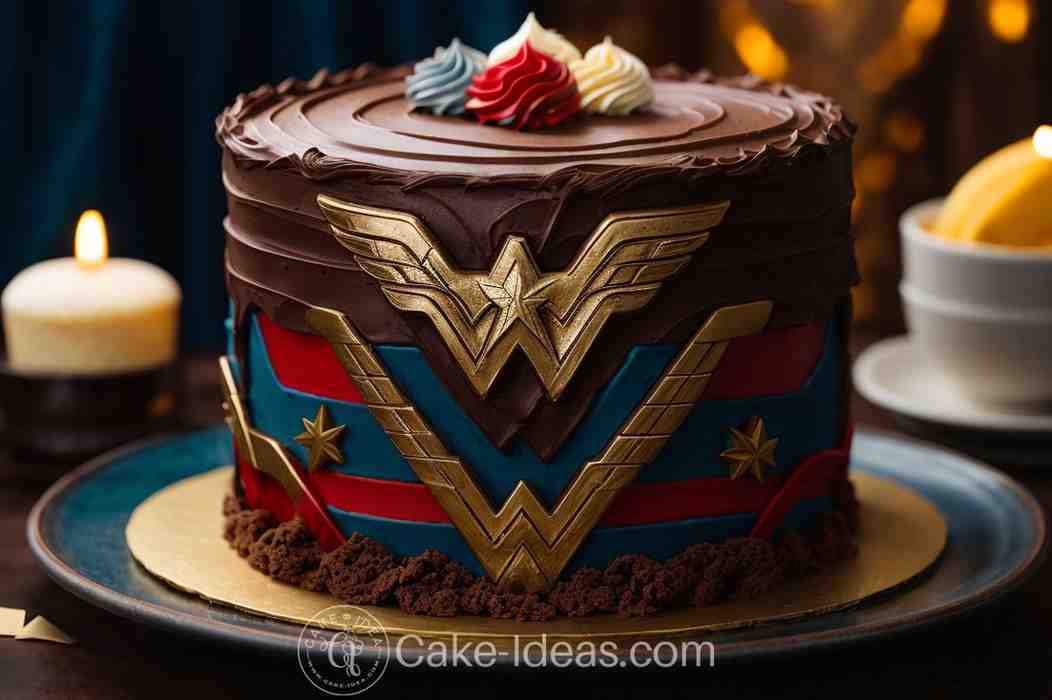 wonder women chocolate marble cake