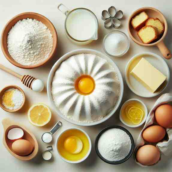 Mini Bundt Cake ingredients image