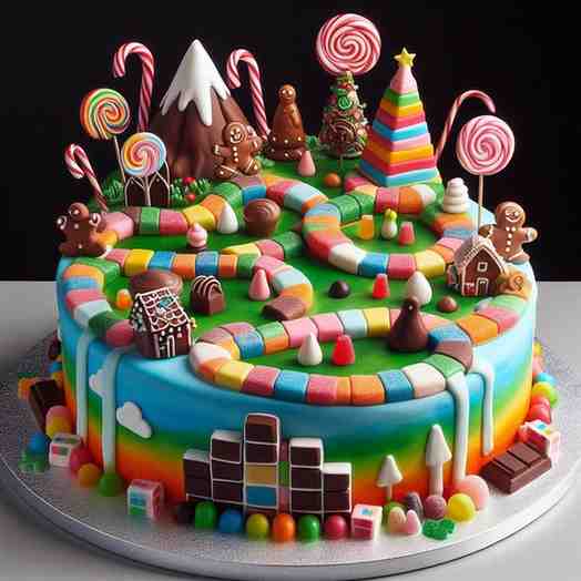 Candyland Cake Idea image