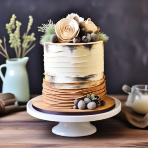 Rustic Vibes-50th birthday cake ideas