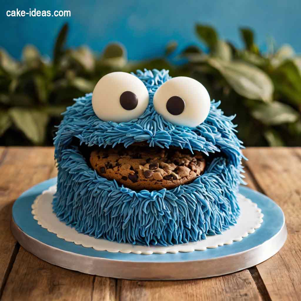 Cookie Monster Cake